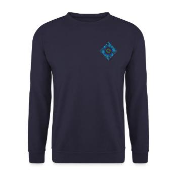 Ascent to a pattern of wisdom - Sweat-shirt Unisexe - marine - Devant - Alina (178cm) & Michal (187cm)