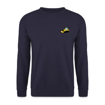Chenille de chantier - Sweat-shirt Unisexe - marine - Devant - Alina (178cm) & Michal (187cm)