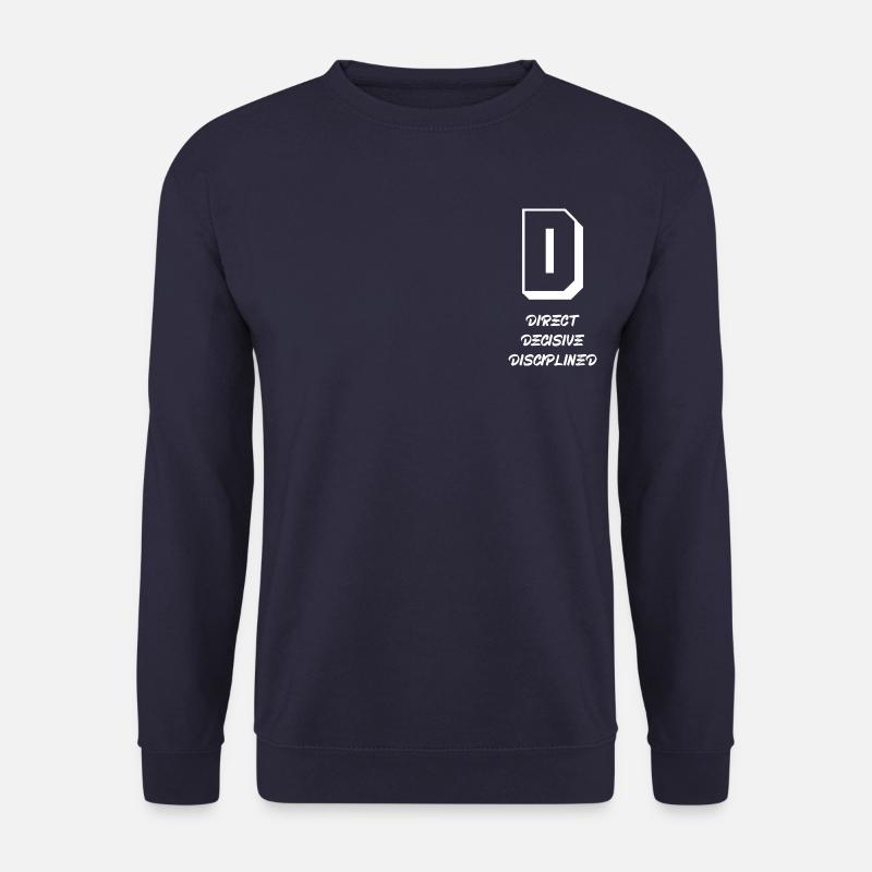 Buchstabe & Zeichen (D) - Unisex Pullover - Navy