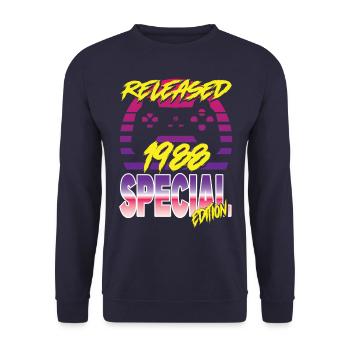 Released 1988 Special Edition - Unisex Pullover - Navy - Vorne - Alina (178cm) & Michal (187cm)
