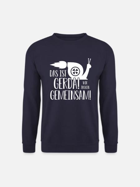 Das ist Gerda Wir joggen gemeinsam, Laufen, Rennen - Unisex Pullover - Navy