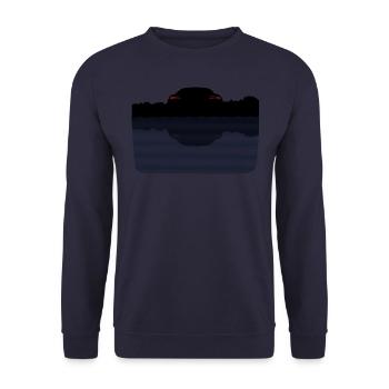 Auto am See - Unisex Pullover - Navy - Vorne - Alina (178cm) & Michal (187cm)