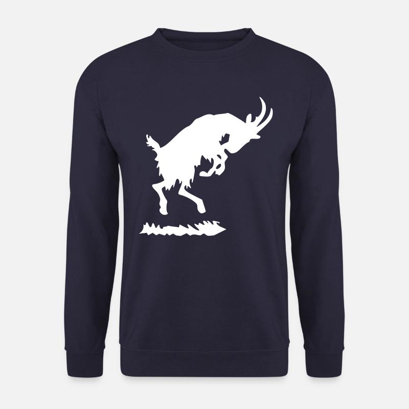 Jumping goat - Unisex Sweatshirt - navy