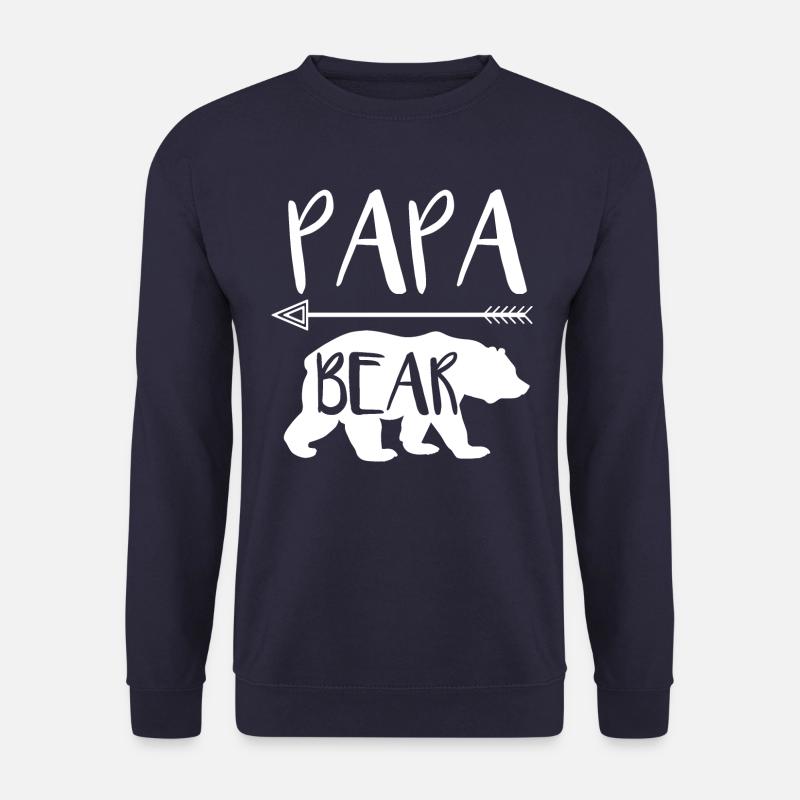 Papa Bear Vater Vatertag Geschenk - Unisex Pullover - Navy