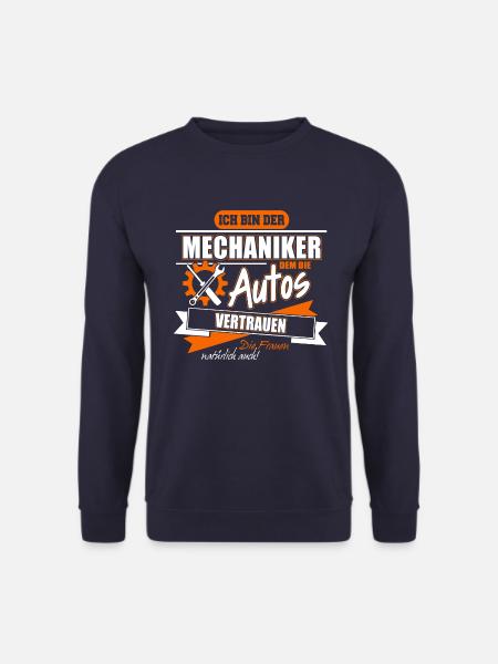 Mechaniker dem die Autos - Unisex Pullover - Navy