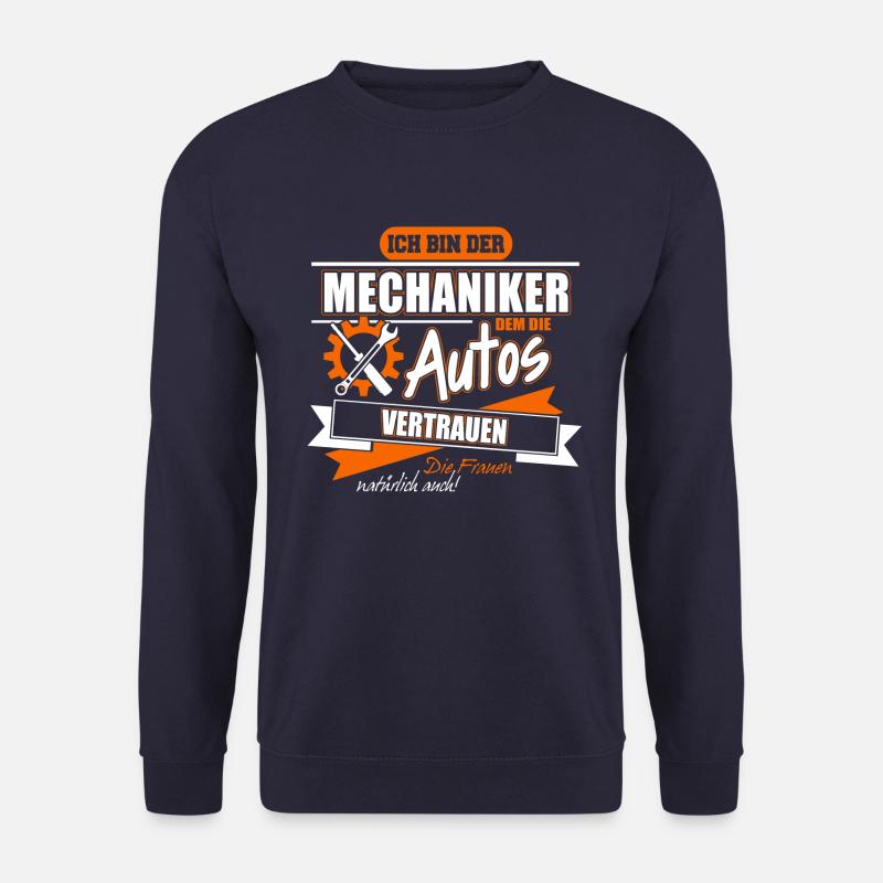Mechaniker dem die Autos - Unisex Pullover - Navy