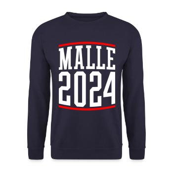 Malle 2024 Mallorca - Unisex Pullover - Navy - Vorne - Alina (178cm) & Michal (187cm)