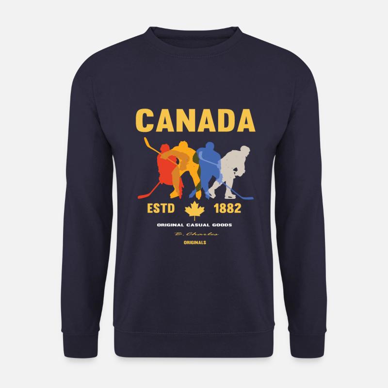 Kanada Vancouver Eishockey Eishockeyspieler - Unisex Pullover - Navy