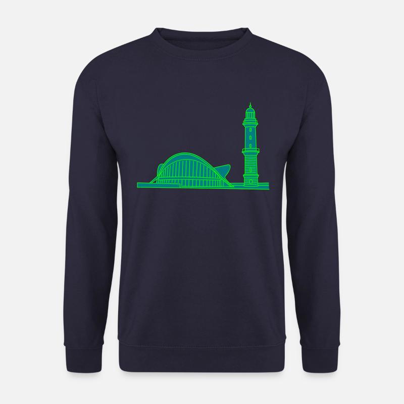 Leuchtturm Warnemünde 2 - Unisex Pullover - Navy
