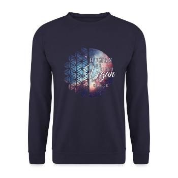 Vegan - Unisex Pullover - Navy - Vorne - Alina (178cm) & Michal (187cm)