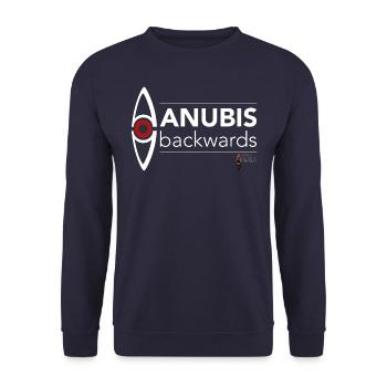 House Of Anubis Logo Reversed - Unisex Sweatshirt - navy - Front - Alina (178cm) & Michal (187cm)