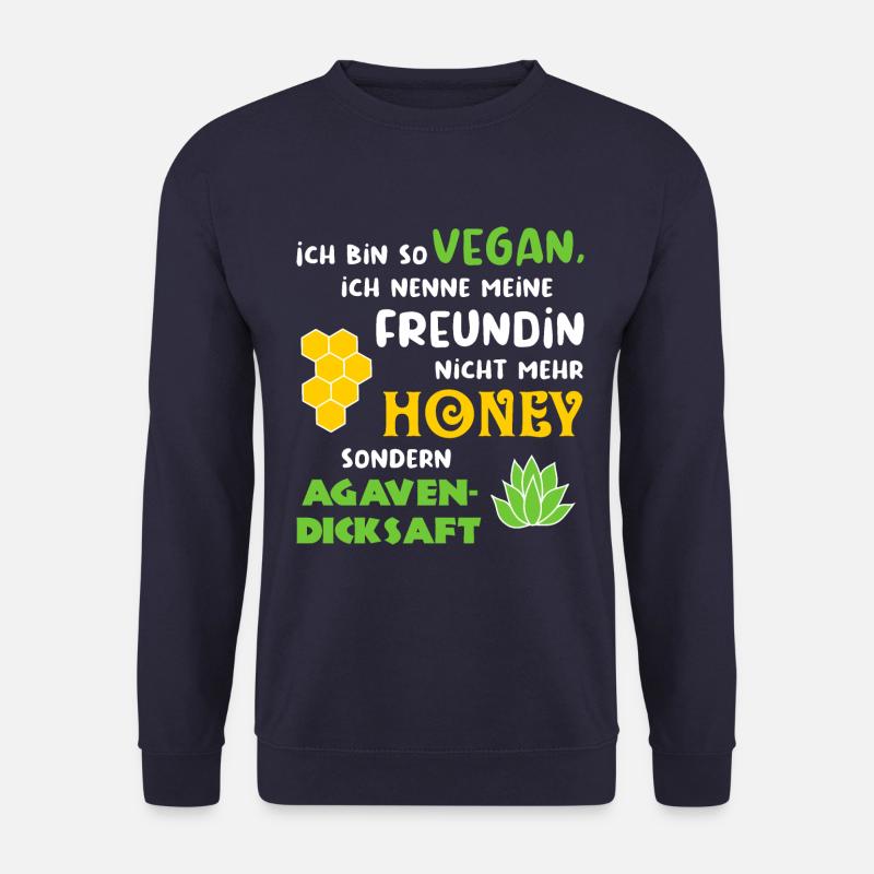 Freundin als Agavendicksaft - Veganer - Unisex Pullover - Navy