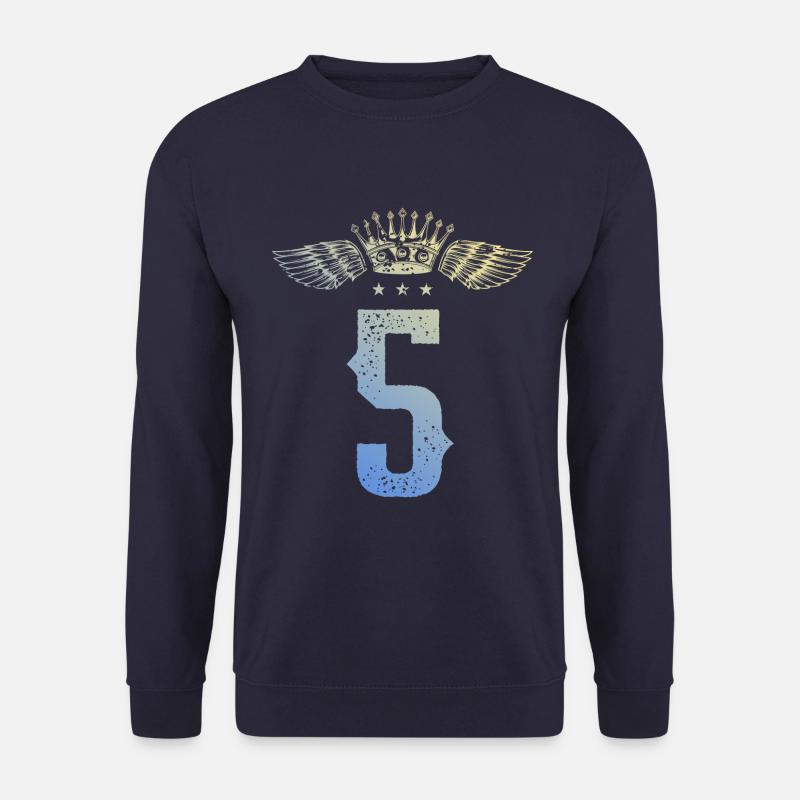 5 Zahl Krone - Unisex Pullover - Navy
