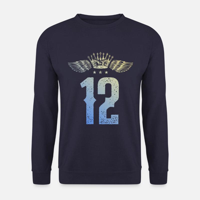 12 Number crown - Unisex Sweatshirt - navy