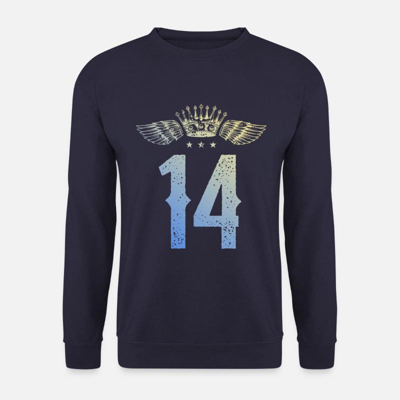 14 Number crown - Unisex Sweatshirt - navy