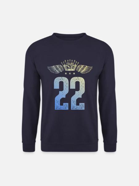 22 Number crown - Unisex Sweatshirt - navy