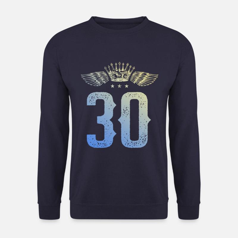 30 Zahl Krone - Unisex Pullover - Navy