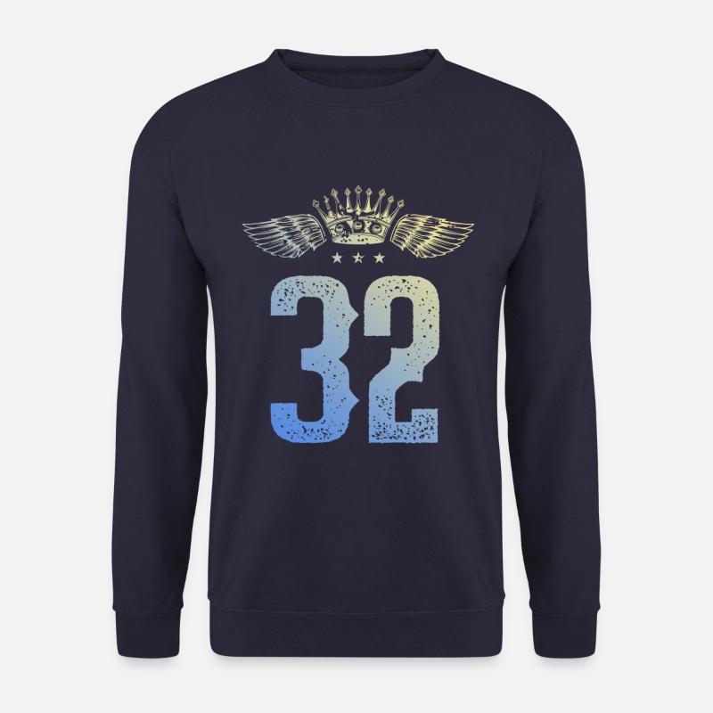 32 Zahl Krone - Unisex Pullover - Navy