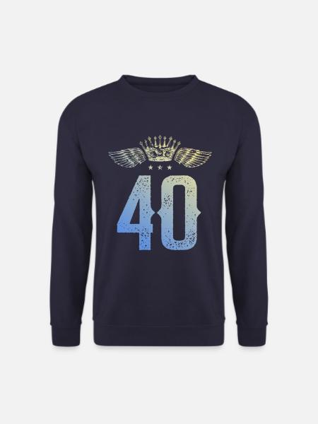 40 Couronne numérique - Sweat-shirt Unisexe - marine