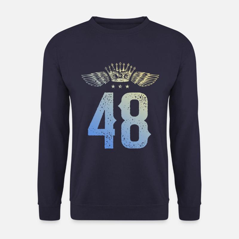 48 Zahl Krone - Unisex Pullover - Navy