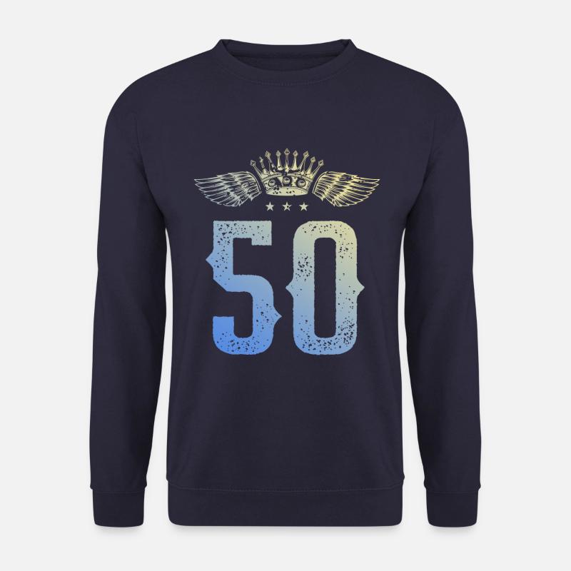 50 Zahl Krone - Unisex Pullover - Navy
