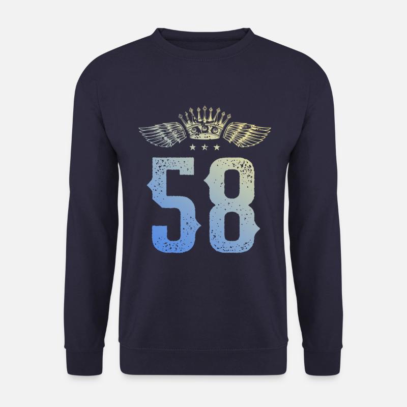 58 Couronne numérique - Sweat-shirt Unisexe - marine