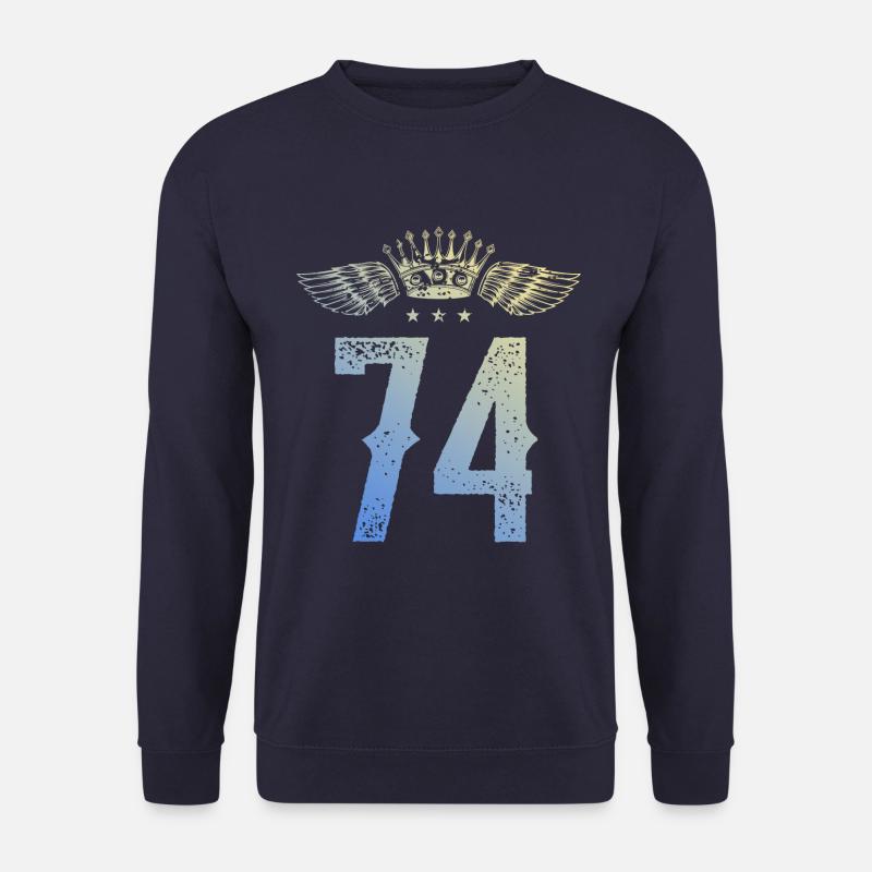 74 Zahl Krone - Unisex Pullover - Navy