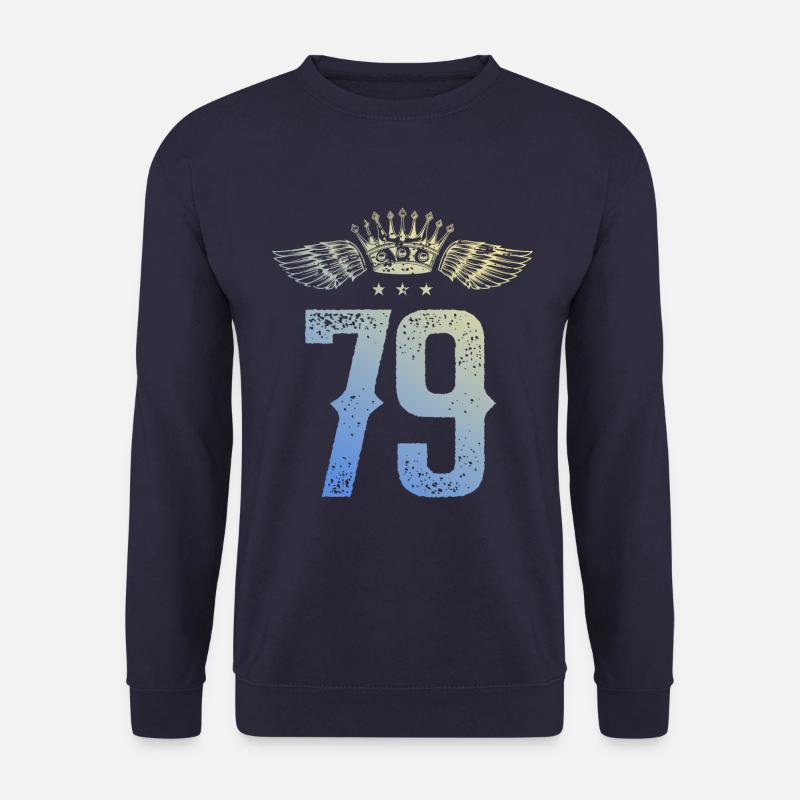 79 Zahl Krone - Unisex Pullover - Navy