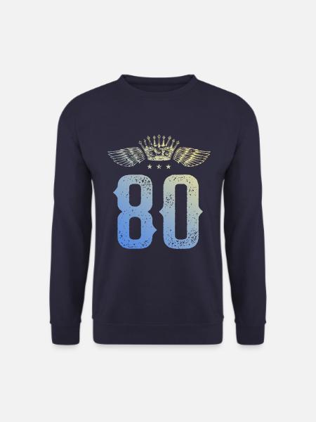 80 Number crown - Unisex Sweatshirt - navy