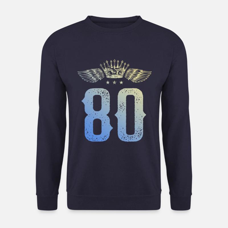 80 Number crown - Unisex Sweatshirt - navy