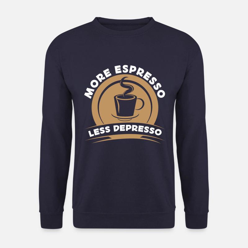 Kaffee, Coffee, Cappuccino, Espresso, Geschenkidee - Unisex Pullover - Navy