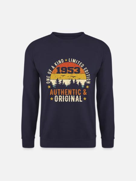 Original 1953 Geburtstagsgeschenk 1953 authentisch - Unisex Pullover - Navy