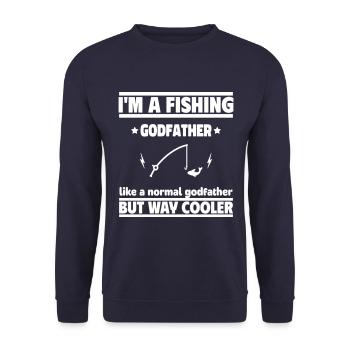 Godfather Angler : Beaucoup plus cool qu’un Godfather Angler normal - Sweat-shirt Unisexe - marine - Devant - Alina (178cm) & Michal (187cm)