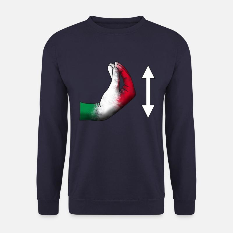 Anleitung Italienisch Hand - Unisex Pullover - Navy