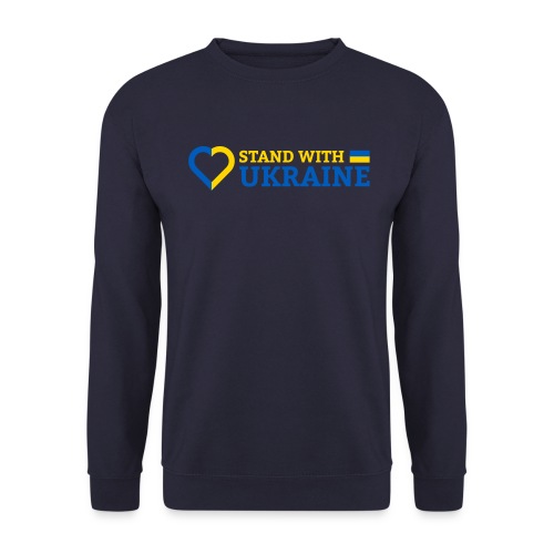 Stand With Ukraine Support Solidarität Herz Flagge - Unisex Pullover