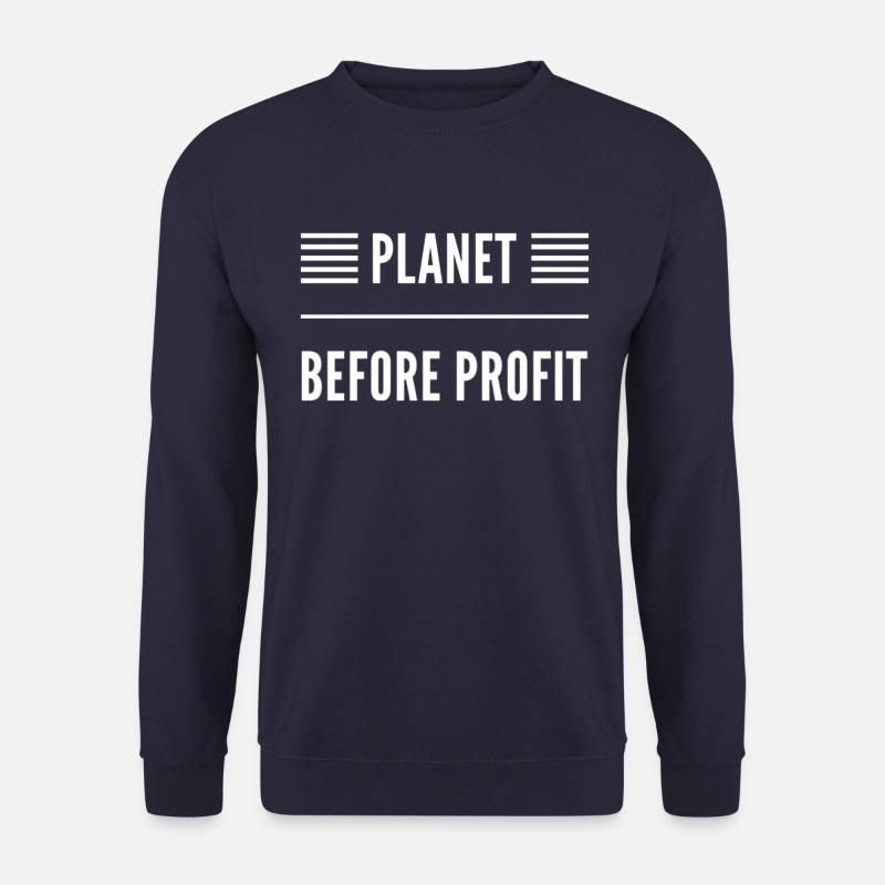 Planet Before Profit - Unisex Pullover - Navy