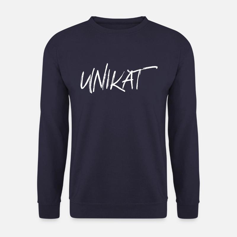 Unikat Schrift Spruch - Unisex Pullover - Navy
