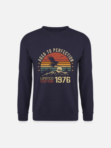 Jahrgang 1976 Limitierte Auflage 1976 Retro 1976 - Unisex Pullover - Navy