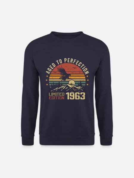 Jahrgang 1963 Limitierte Auflage 1963 Retro 1963 - Unisex Pullover - Navy