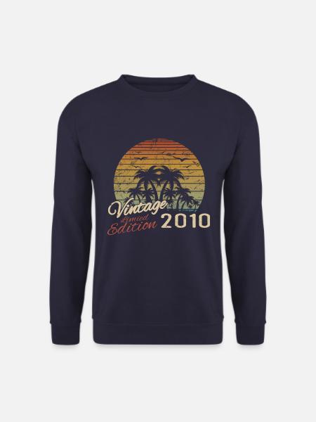 Jahrgang 2010 Geburtstagsgeschenk 2010 Retro 2010 - Unisex Pullover - Navy