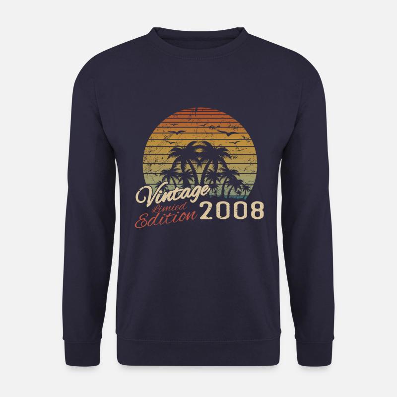 Jahrgang 2008 Geburtstagsgeschenk 2008 Retro 2008 - Unisex Pullover - Navy