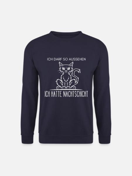 Nachtschicht, Schichtdienst, Nachtdienst, Funshirt - Unisex Pullover - Navy