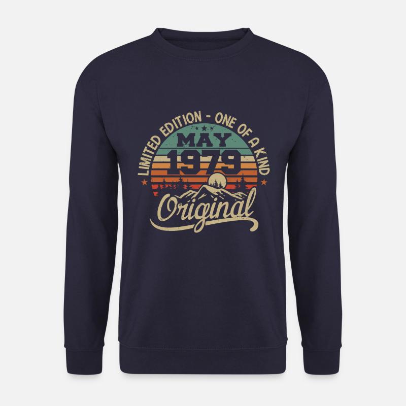 Mai 1979 Geburtstag Mai 1979 Geschenk 1979 Mai - Unisex Pullover - Navy