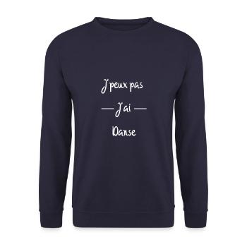 J'peux pas j'ai danse - Sweat-shirt Unisexe - marine - Devant - Alina (178cm) & Michal (187cm)