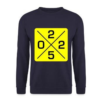 2025 - Unisex Sweatshirt - navy - Front - Alina (178cm) & Michal (187cm)