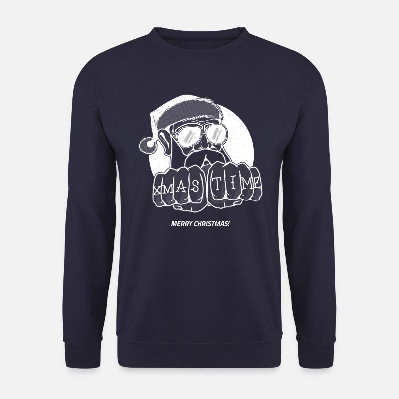 PAPY XMAS TIME WHITE - Unisex Sweatshirt - navy