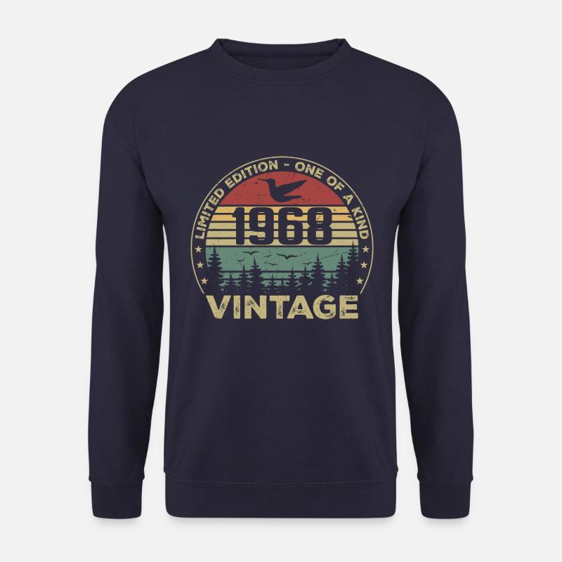 Jahrgang 1968 Original 1968 Retro Geburtstag 1968 - Unisex Pullover - Navy