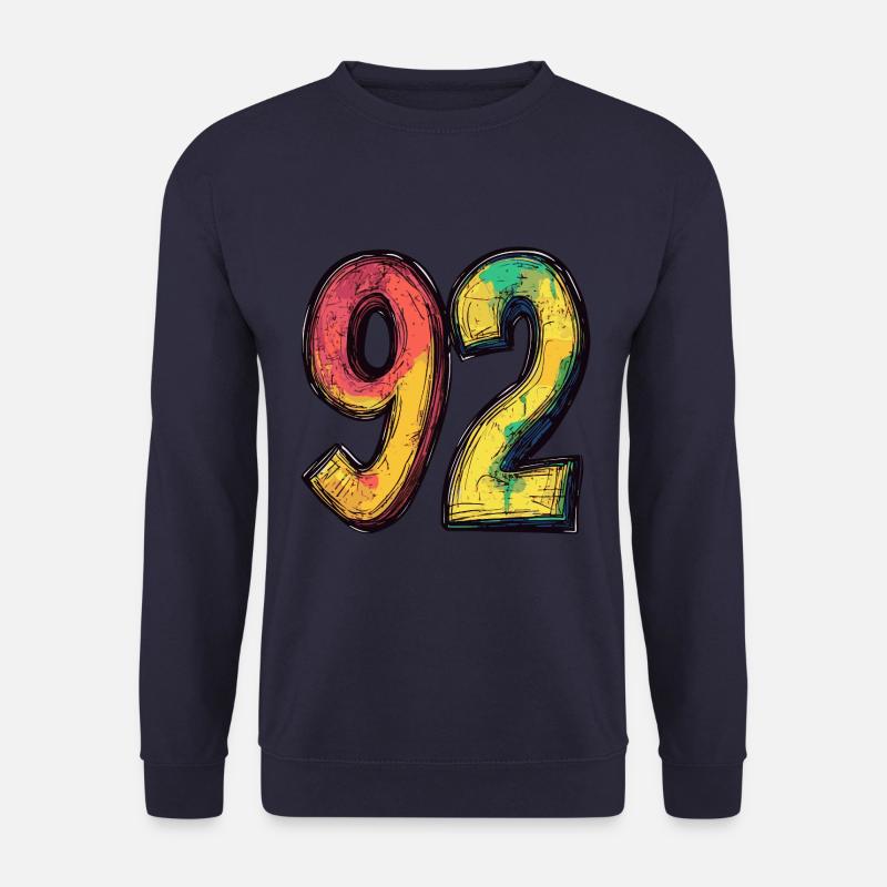 92 Zahl Comic - Unisex Pullover - Navy