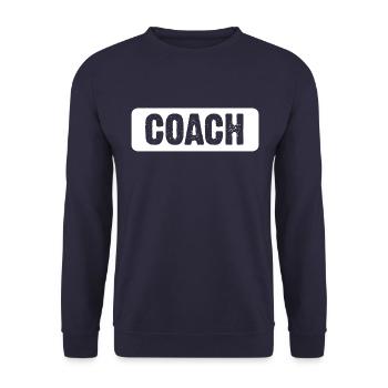 Coach - Unisex Pullover - Navy - Vorne - Alina (178cm) & Michal (187cm)