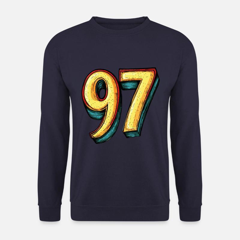 97 Zahl Comic - Unisex Pullover - Navy
